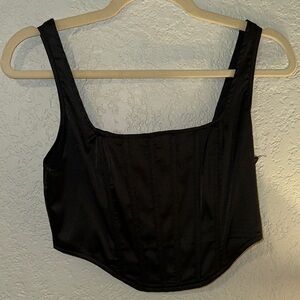 Bustier Black Women's crop Top